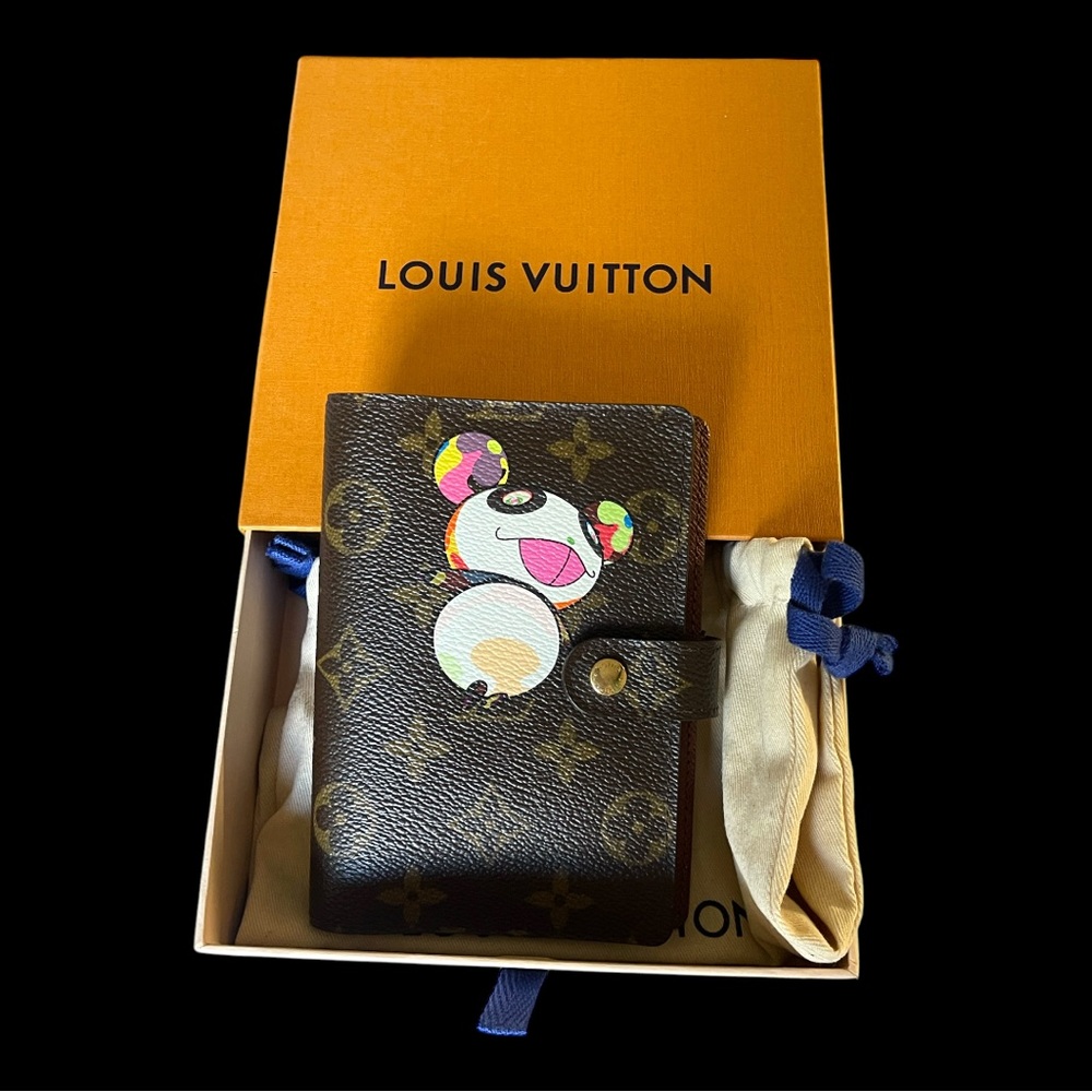Louis Vuitton NWOT 2004 Monogram Murakami Panda Agenda PM, w Box and Dustbag